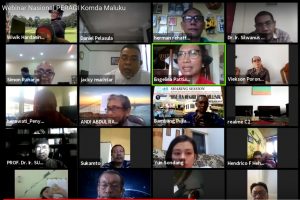 Suasana webinar yang digelar Peragi Maluku, Selasa (30/6/2020). (Ist)