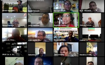 Suasana webinar yang digelar Peragi Maluku, Selasa (30/6/2020). (Ist)